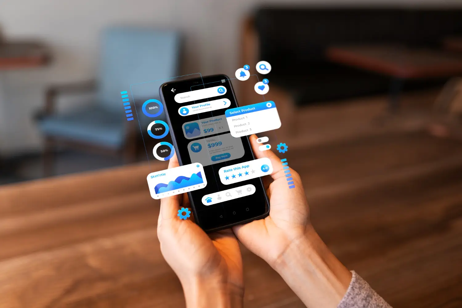 Mobile Application Development mockup