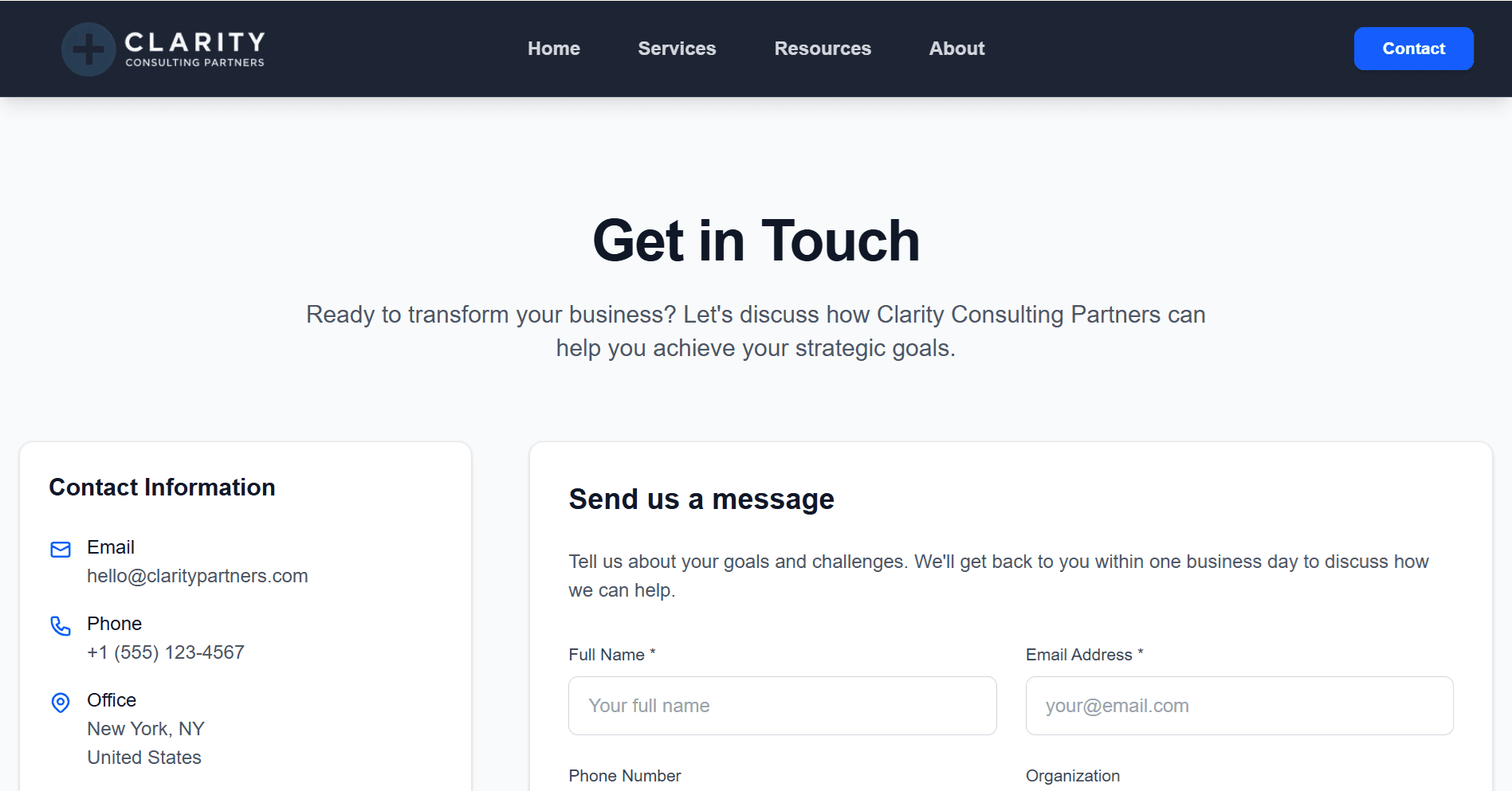 Clarity Consulting Partners screenshot 3