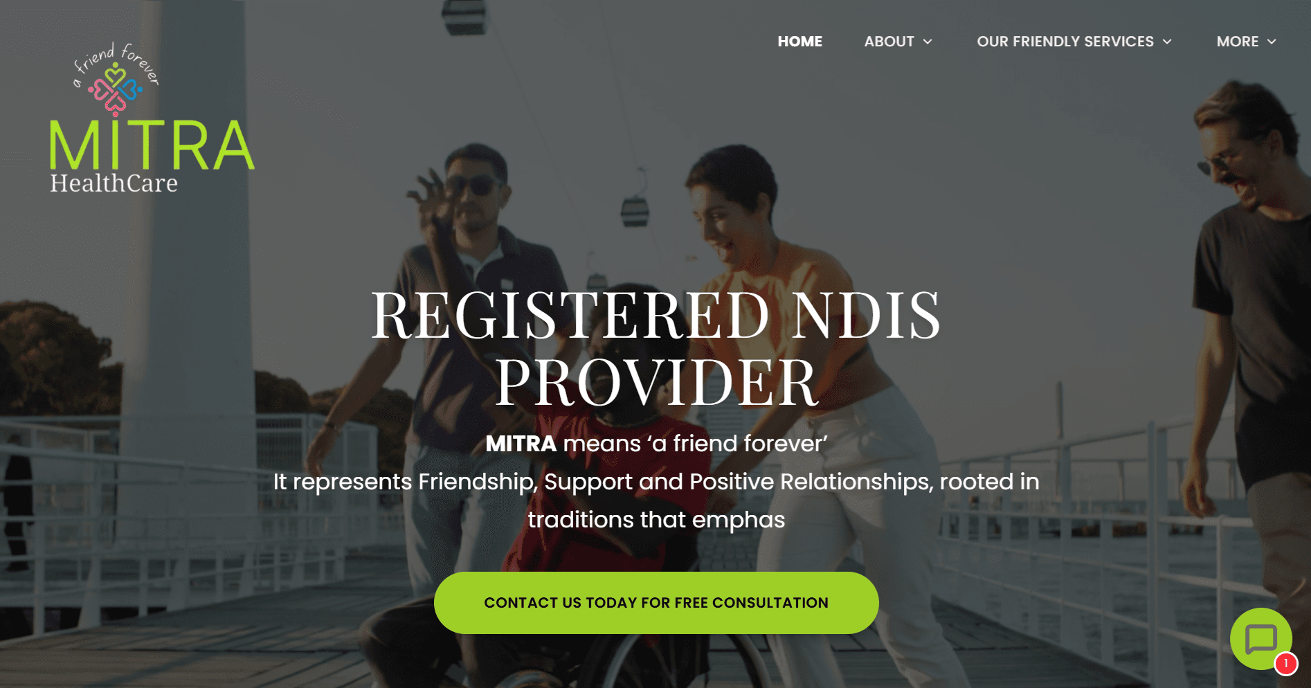 Mitra Healthcare website screenshot